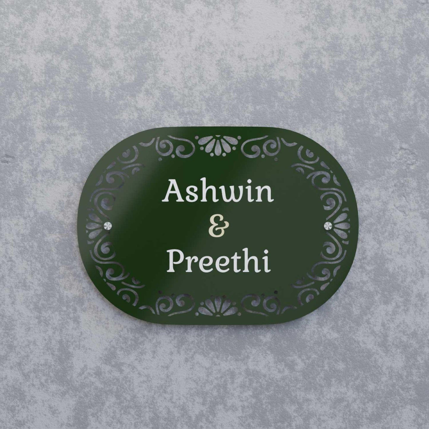 Nazakat - Steel Name Plate - Housenama