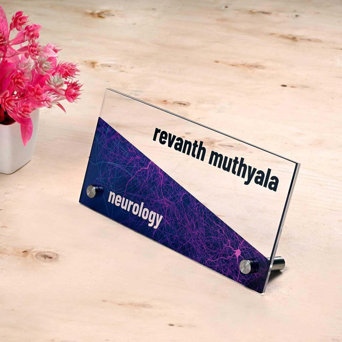 Neural - Office Desk Sign for Healthcare/Pharma Executives - Housenama