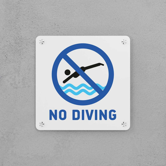 No Diving Sign - Housenama