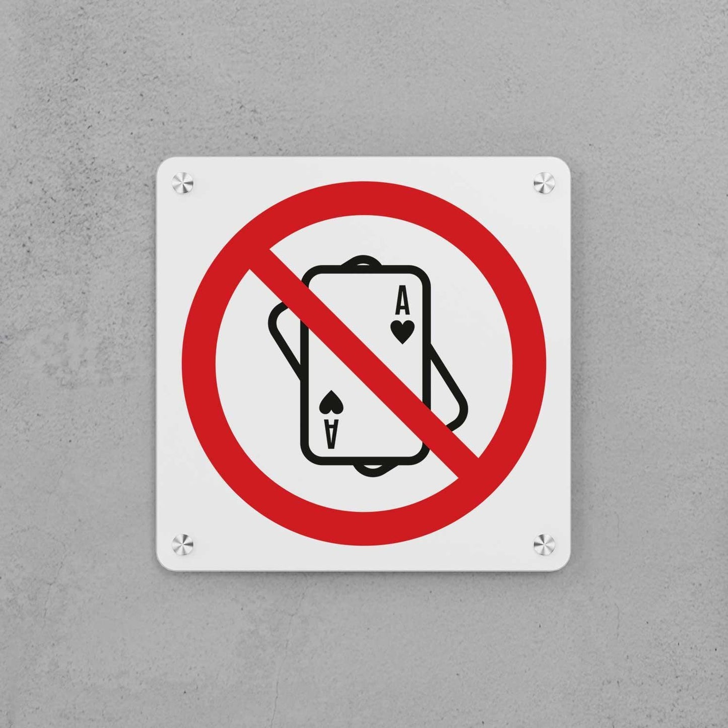 No Gambling Sign - Housenama
