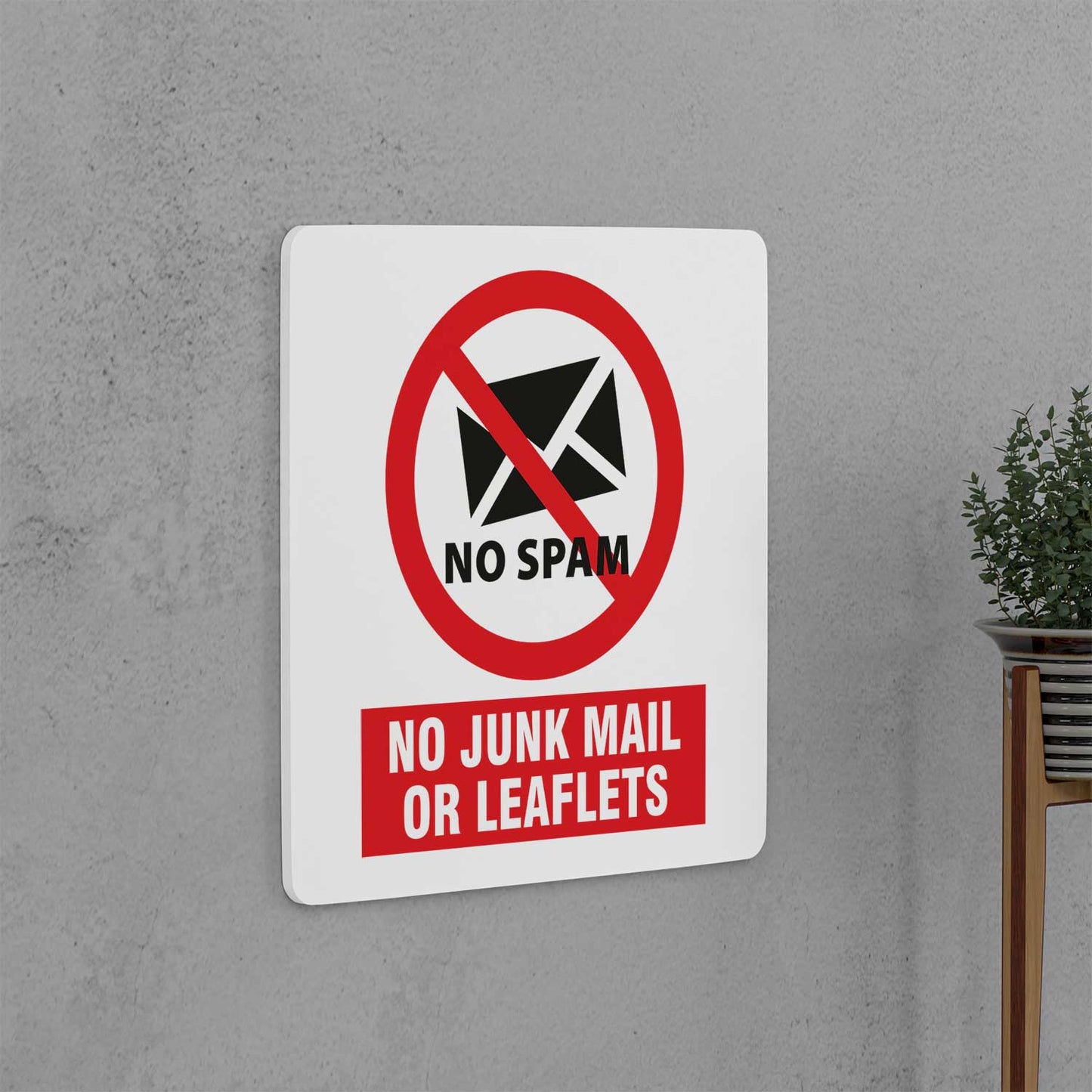 No Junk Mail Sign