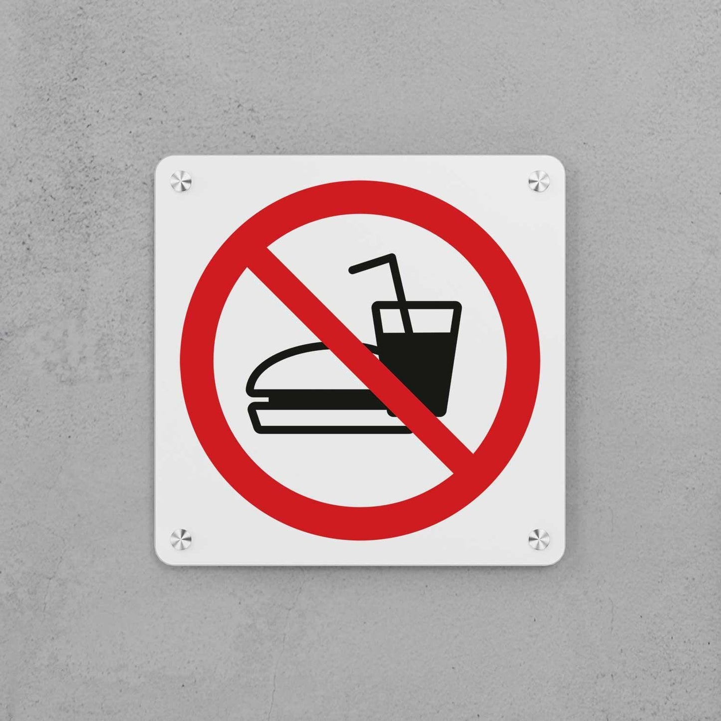 No Outside Food or Drink Sign - Housenama