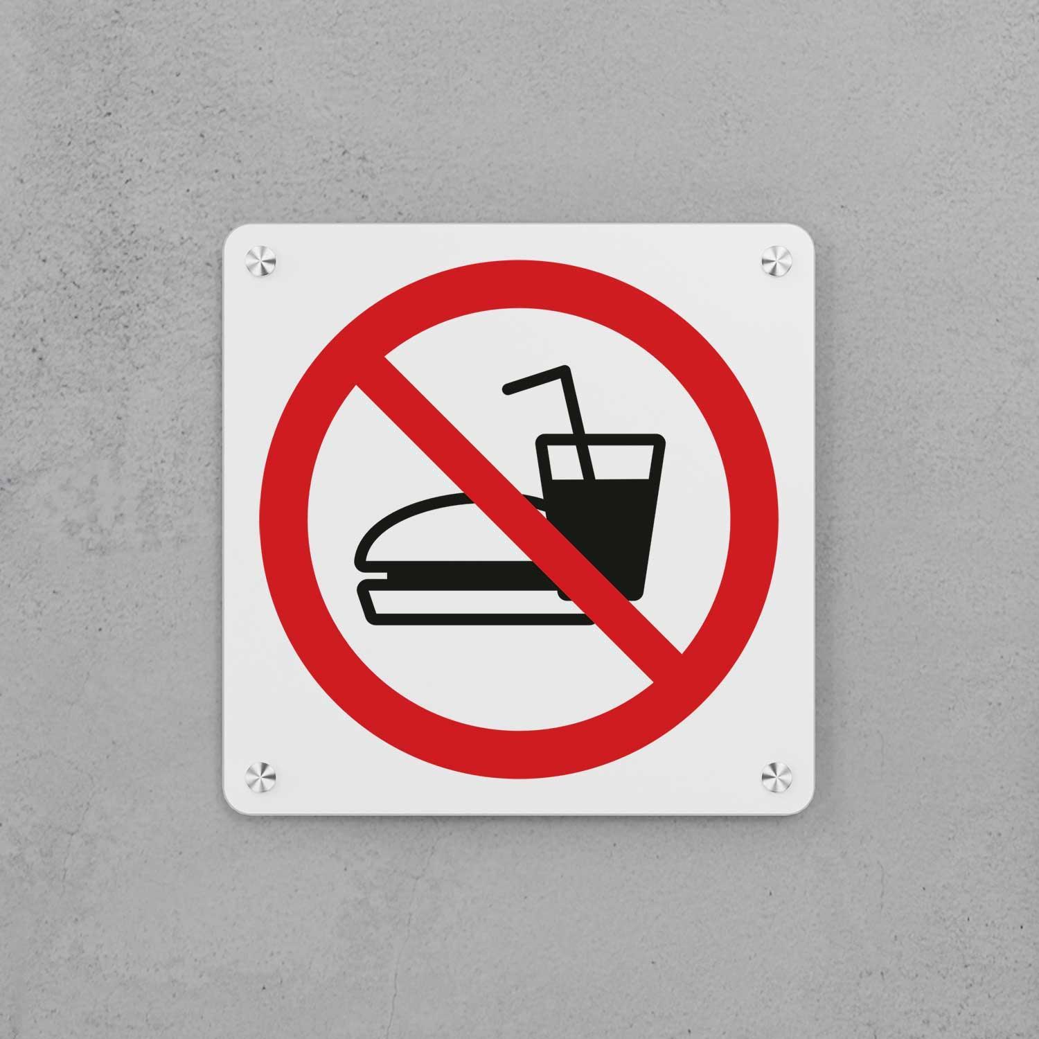 No Outside Food or Drink Sign - Housenama