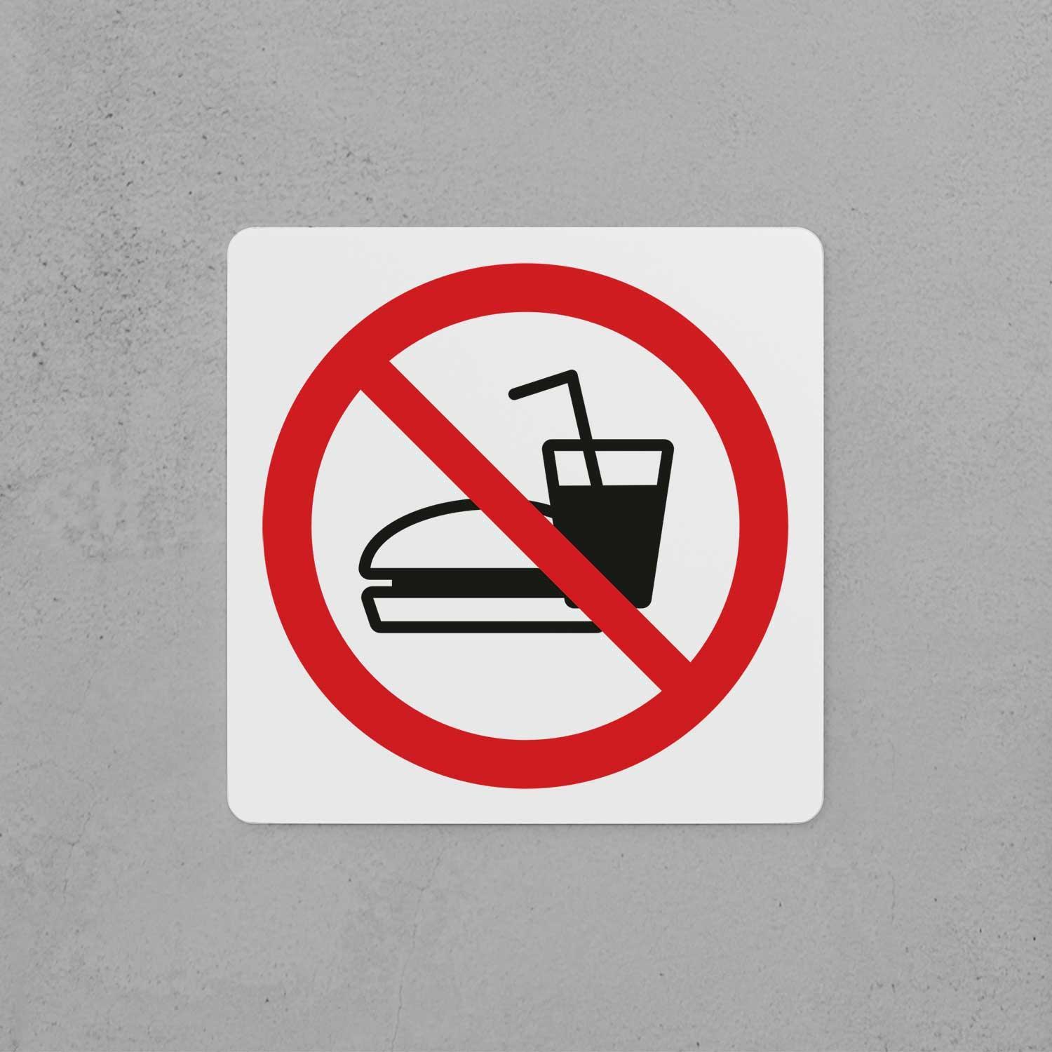 No Outside Food or Drink Sign - Housenama
