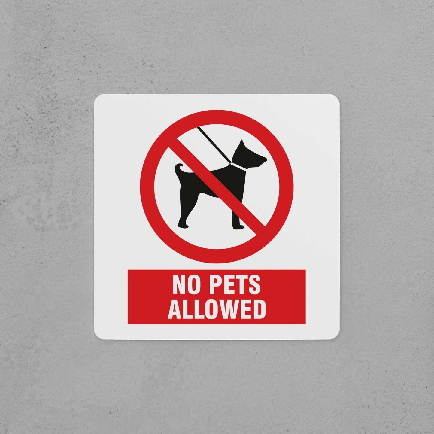 No Pets Allowed Sign - Housenama