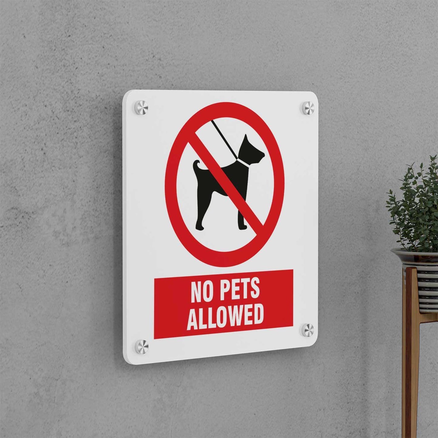 No Pets Allowed Sign - Housenama