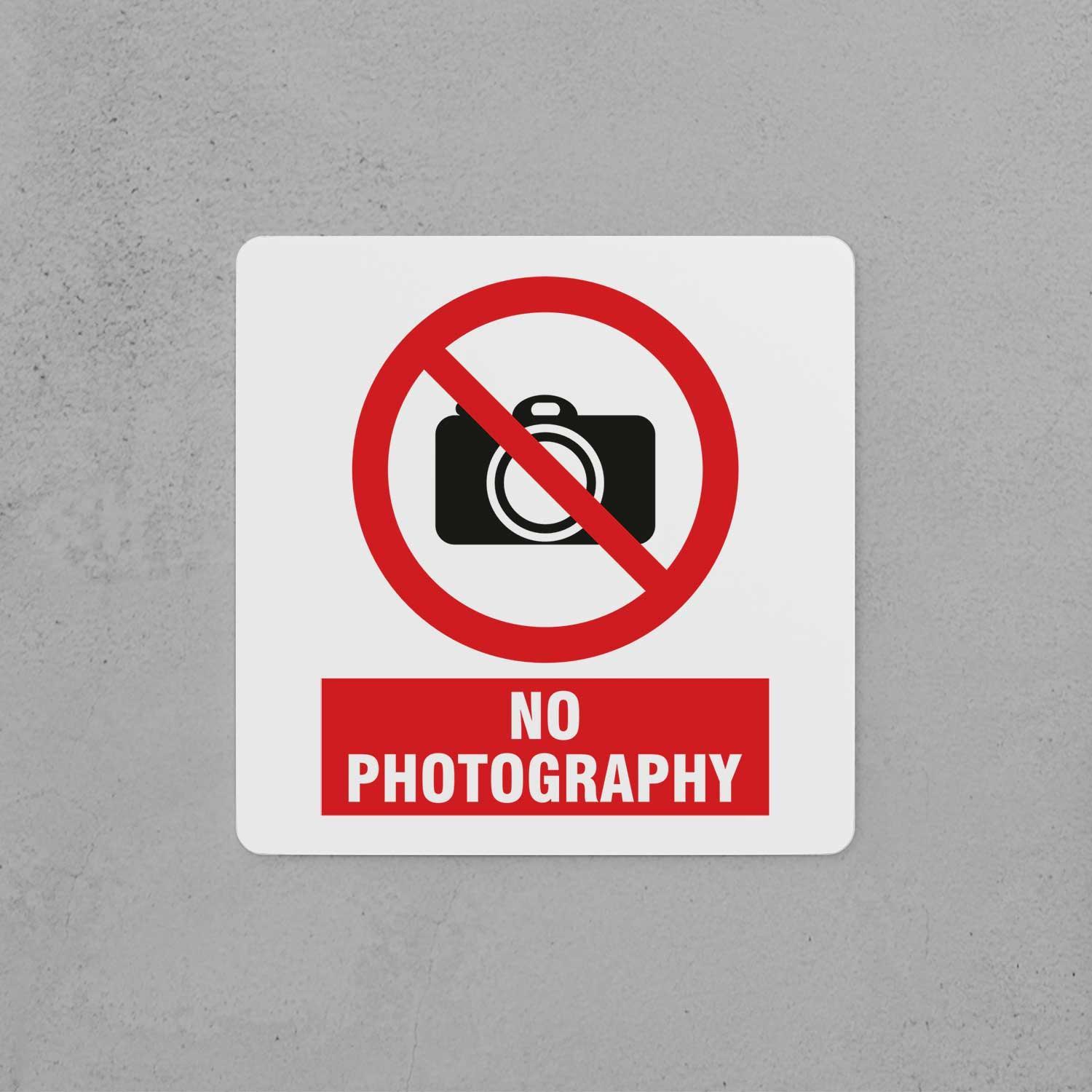 No Photography Sign - Housenama