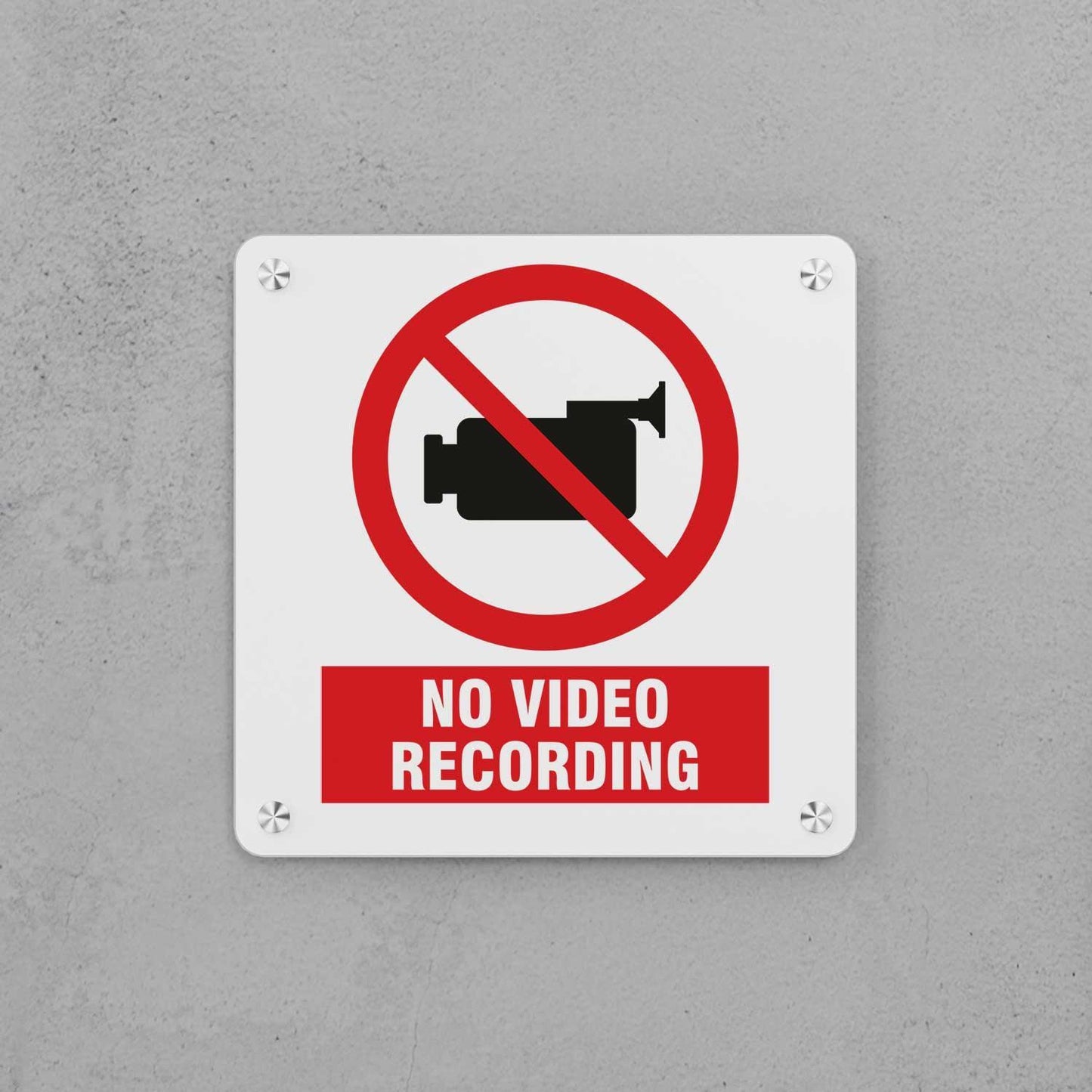 No Video Recording Sign - Housenama