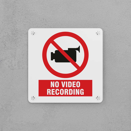 No Video Recording Sign - Housenama