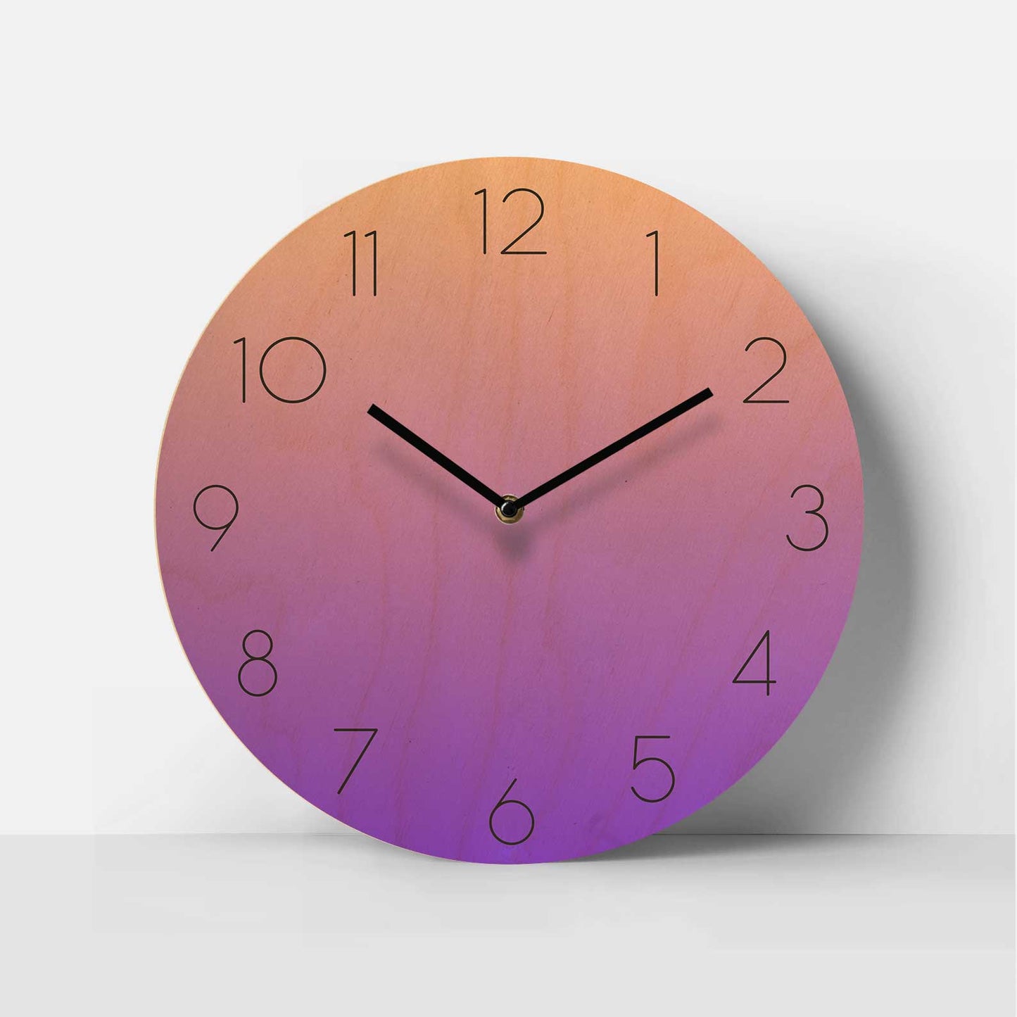 Ombra Birch Clock - Lavender Dusk