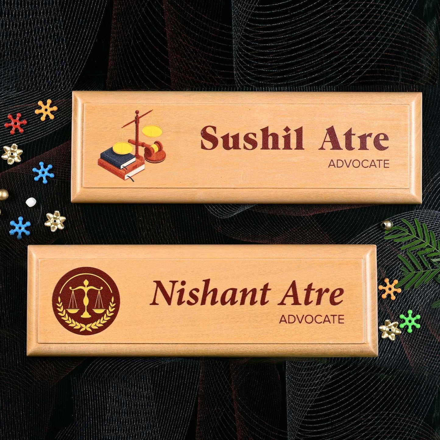 Professional Desk Name Plate for Advocates & Lawyers - Housenama