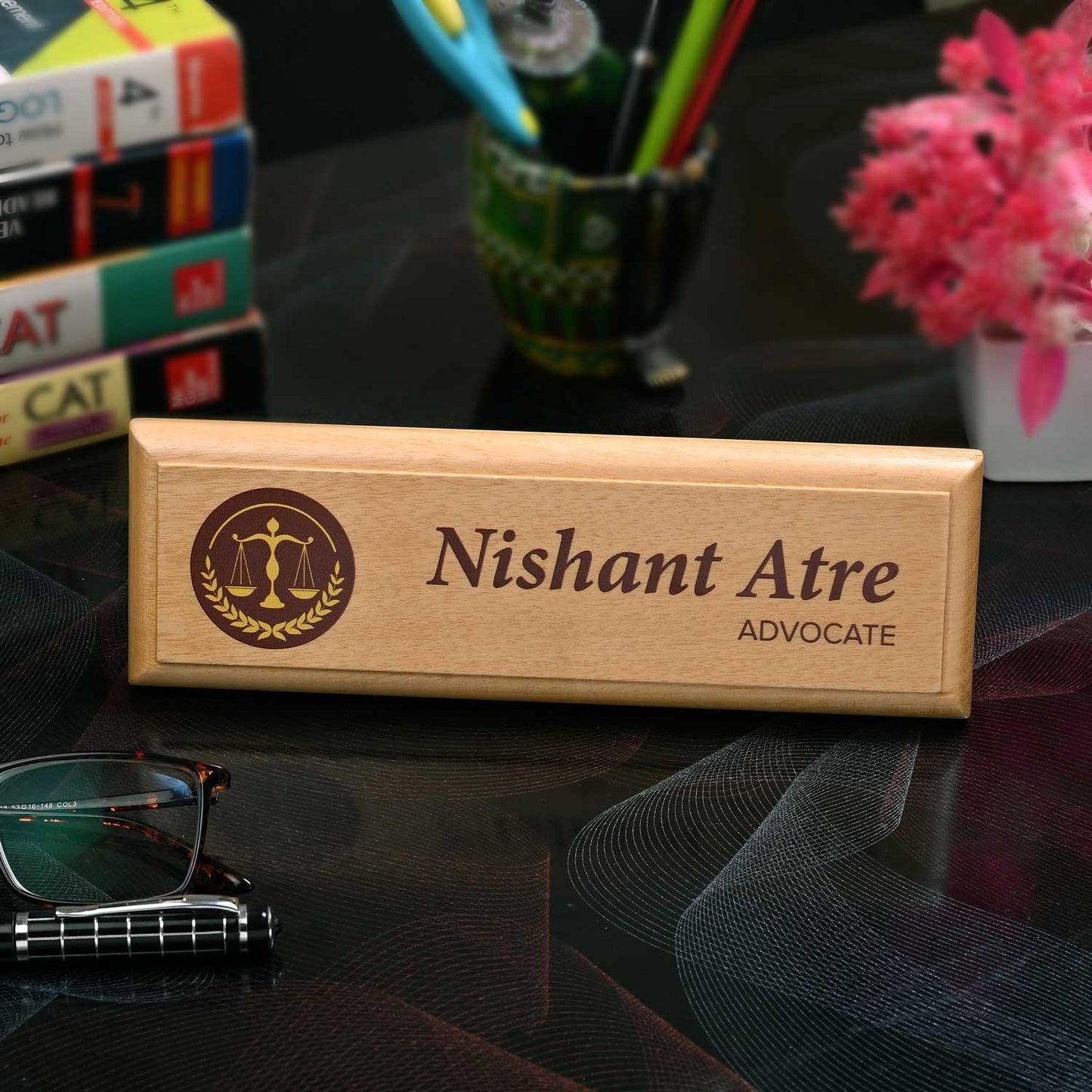 Professional Desk Name Plate for Advocates & Lawyers - Housenama