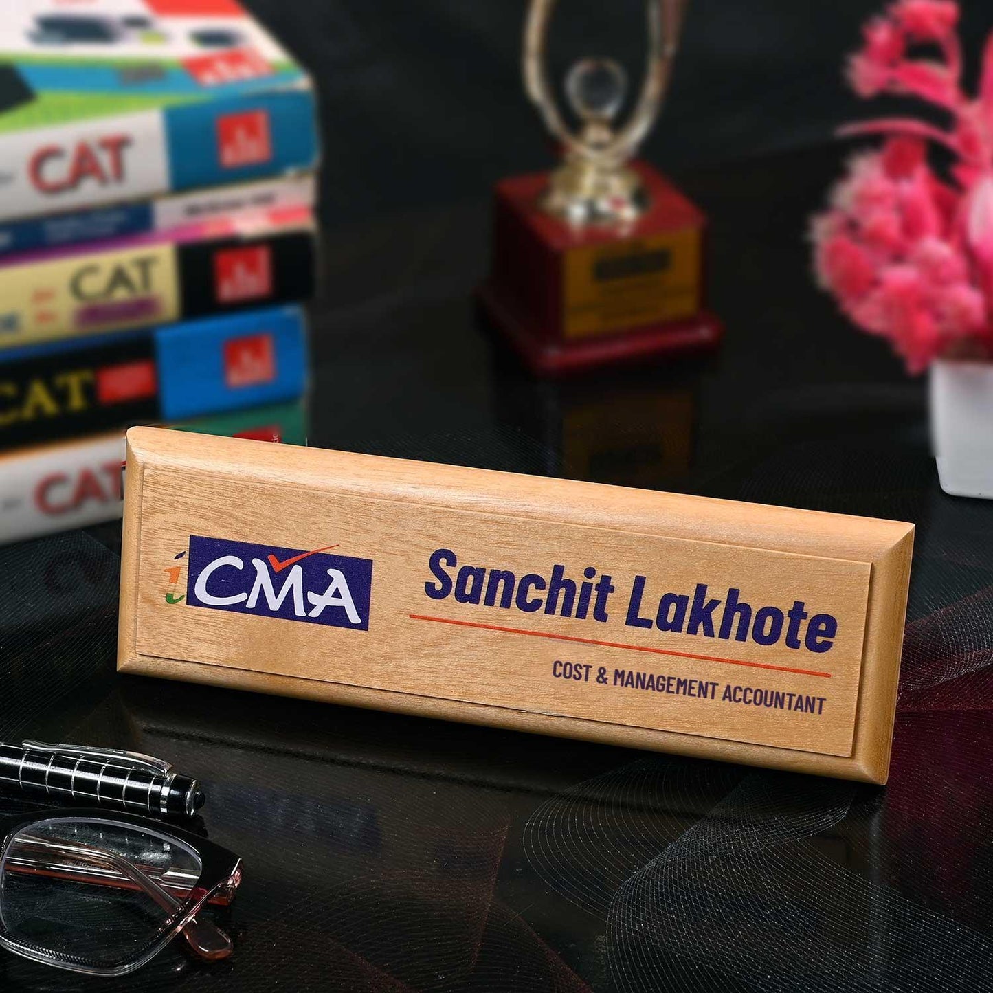 Professional Desk Name Plate for Cost & Management Accountants - Housenama