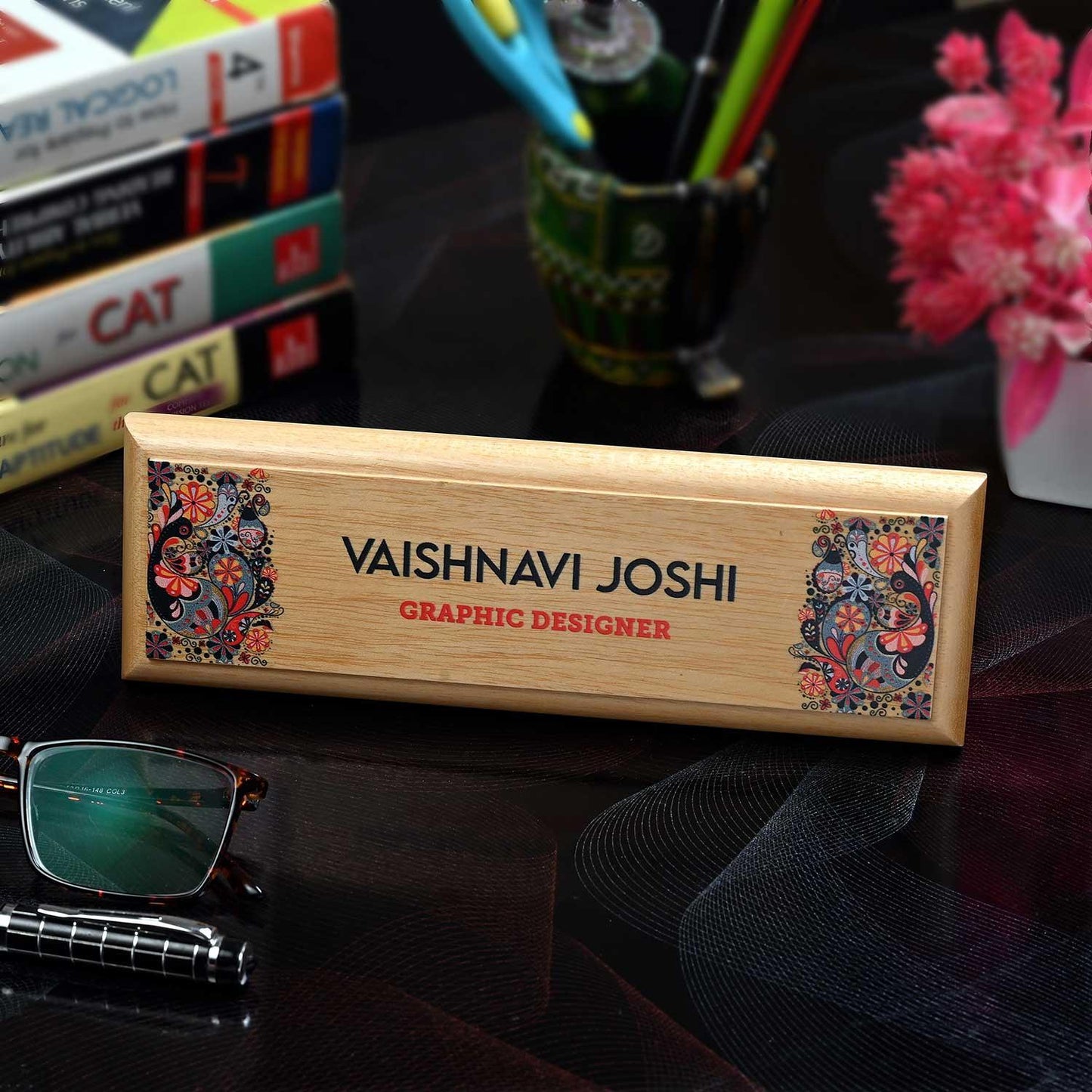 Professional Desk Name Plate for Graphic Designers - Housenama