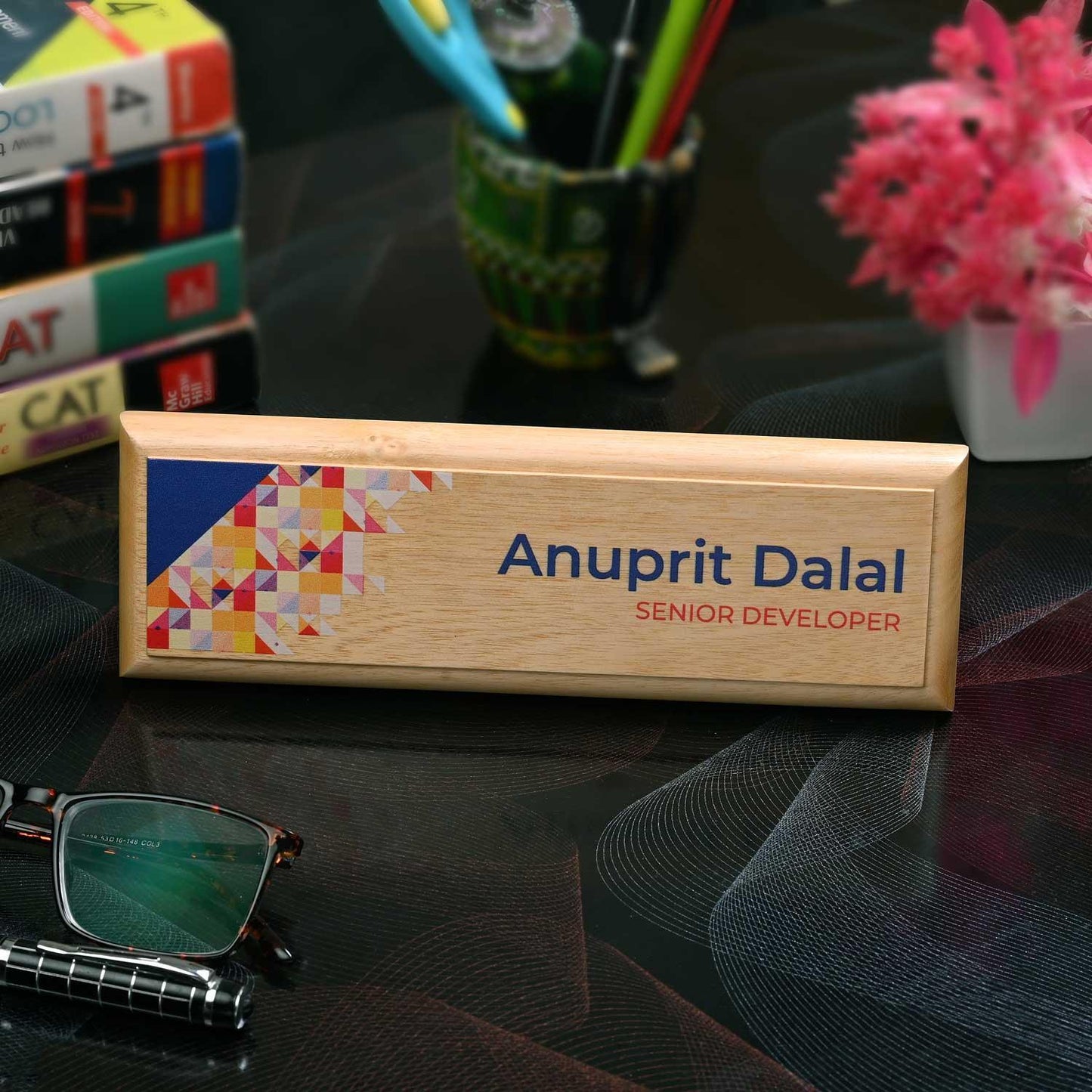 Professional Desk Name Plate for Software Developers - Housenama