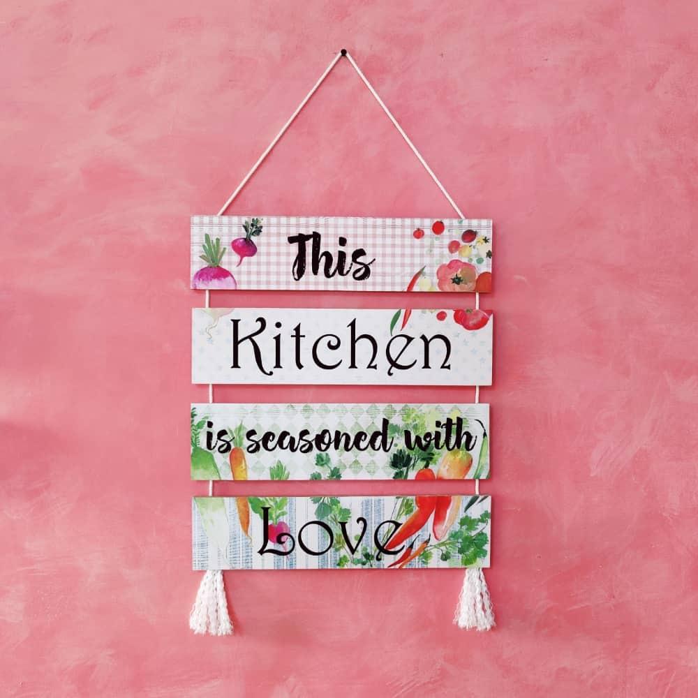 Kitchen Wall Art - Seasoned With Love