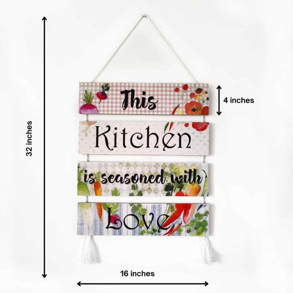 Kitchen Wall Art - Seasoned With Love