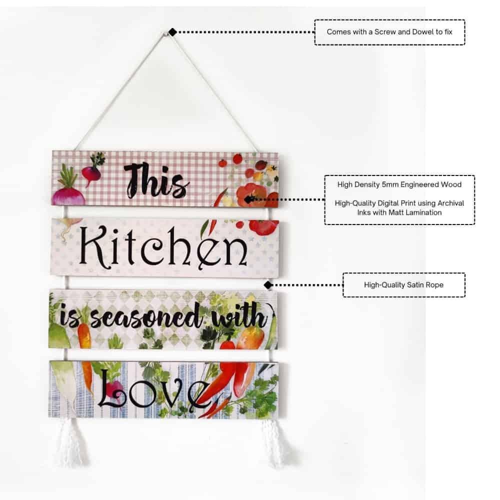 Kitchen Wall Art - Seasoned With Love