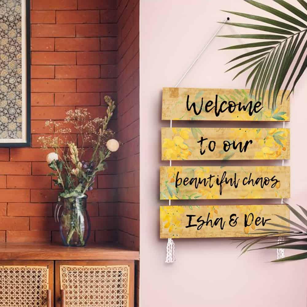 Personalized Welcome Sign - Our Beautiful Chaos