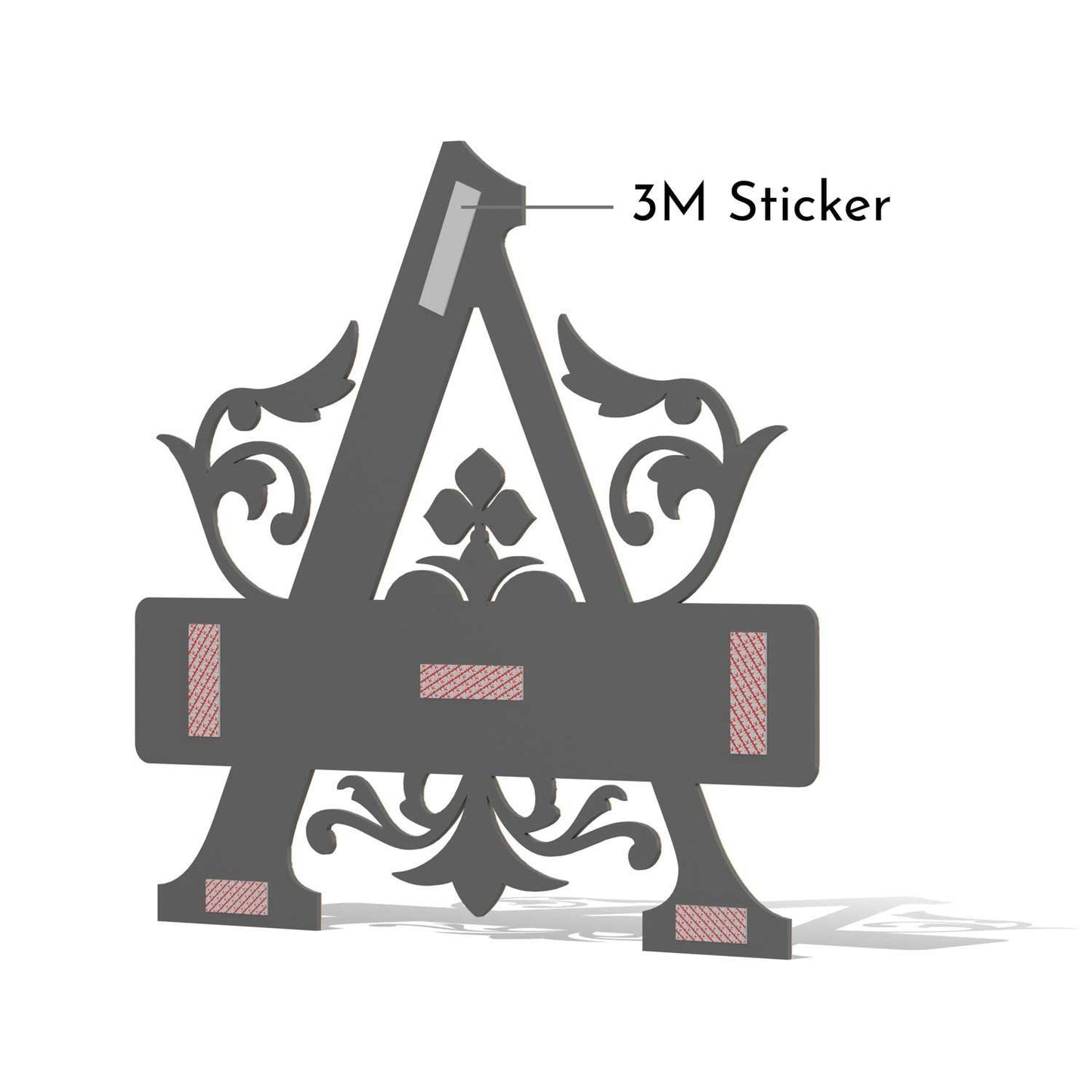 Regal Silver Monogram Nameplate - Housenama