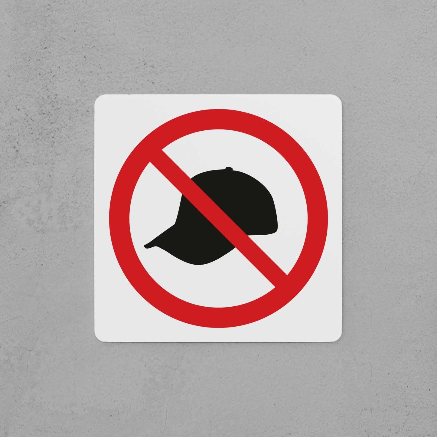 Remove Your Cap Sign - Housenama