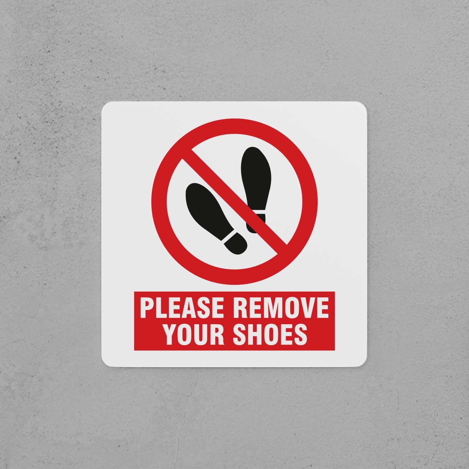 Remove Your Shoes Sign - Housenama