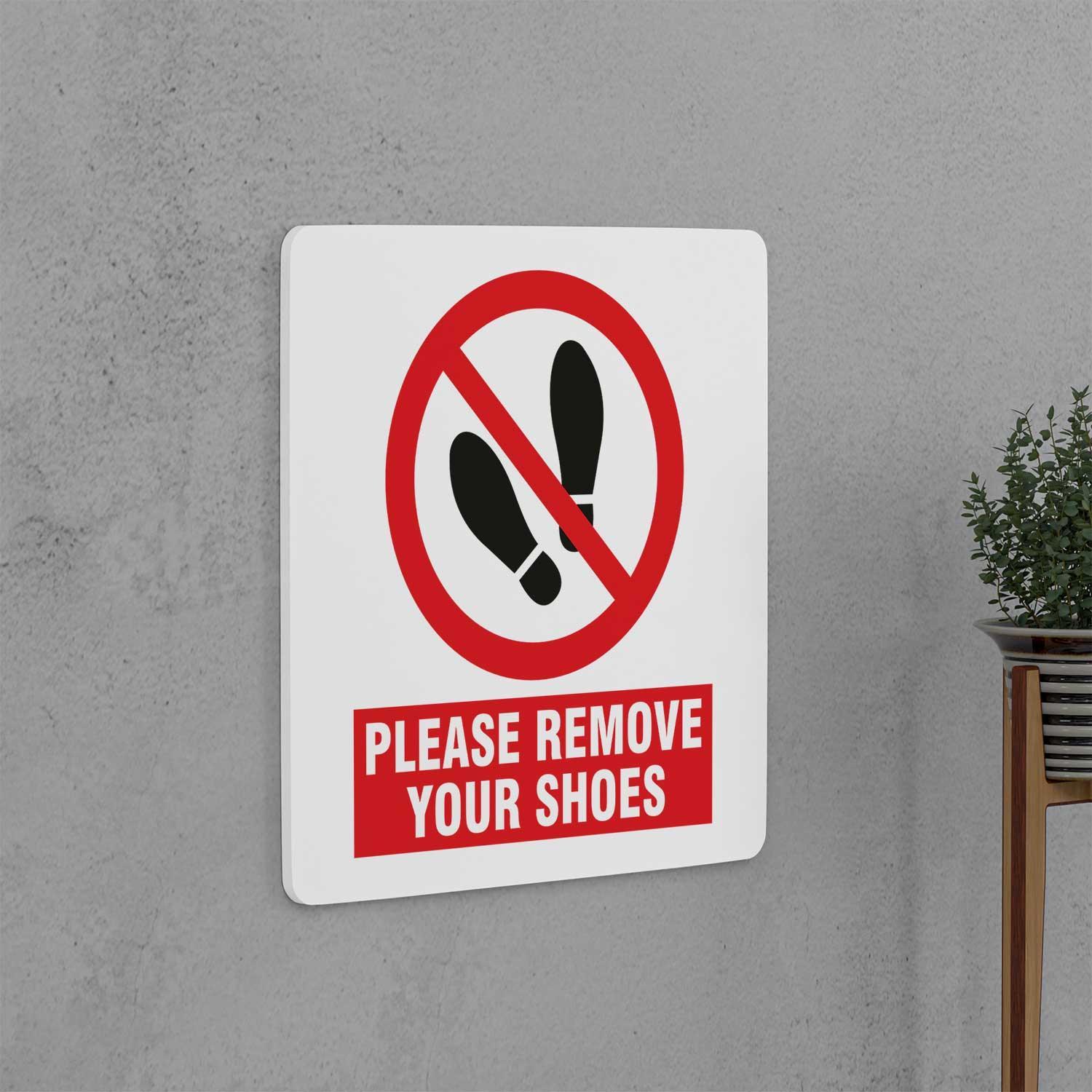Remove Your Shoes Sign - Housenama