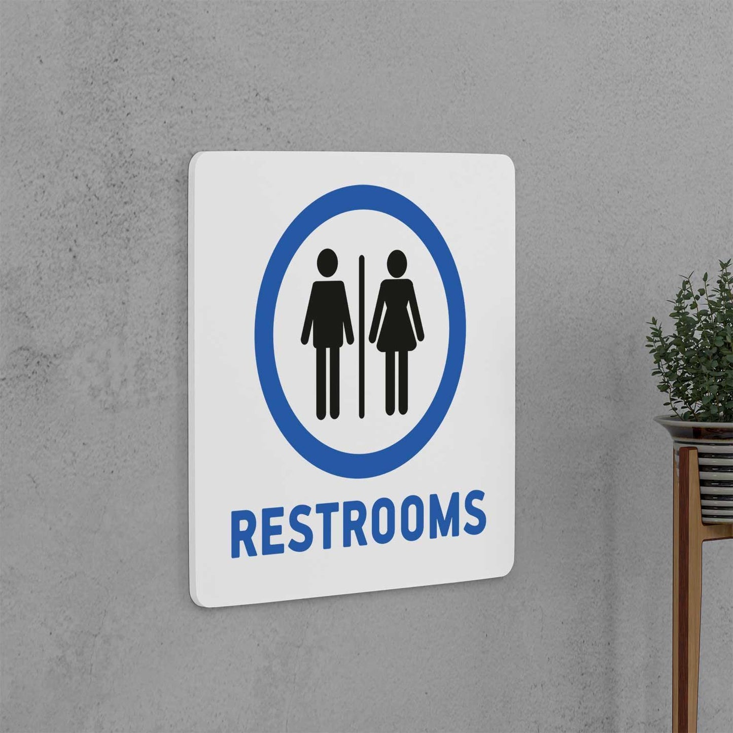 Restrooms Sign - Housenama