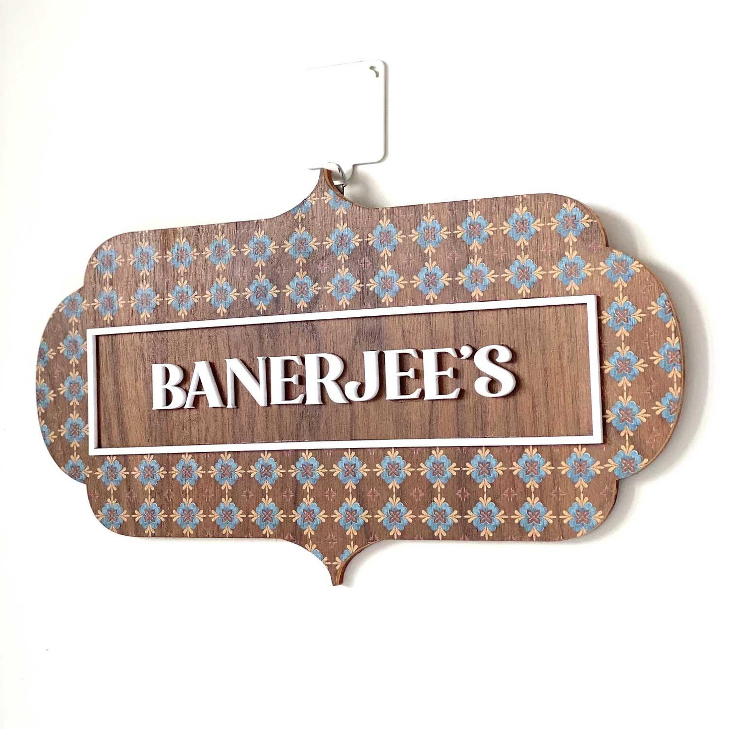 Retro Banerjee Nameplate