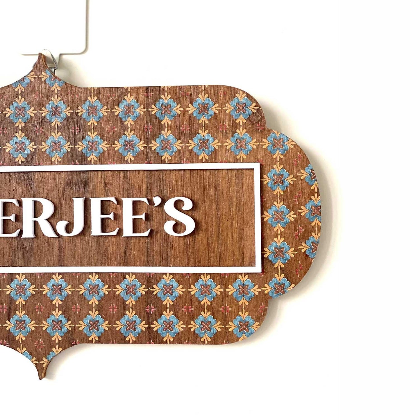 Retro Banerjee Nameplate