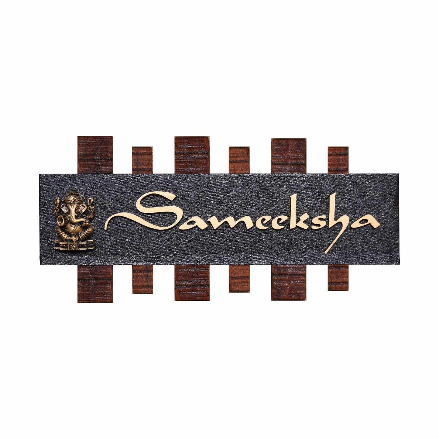 Sameeksha - Decorative Wooden Name Plate - Housenama