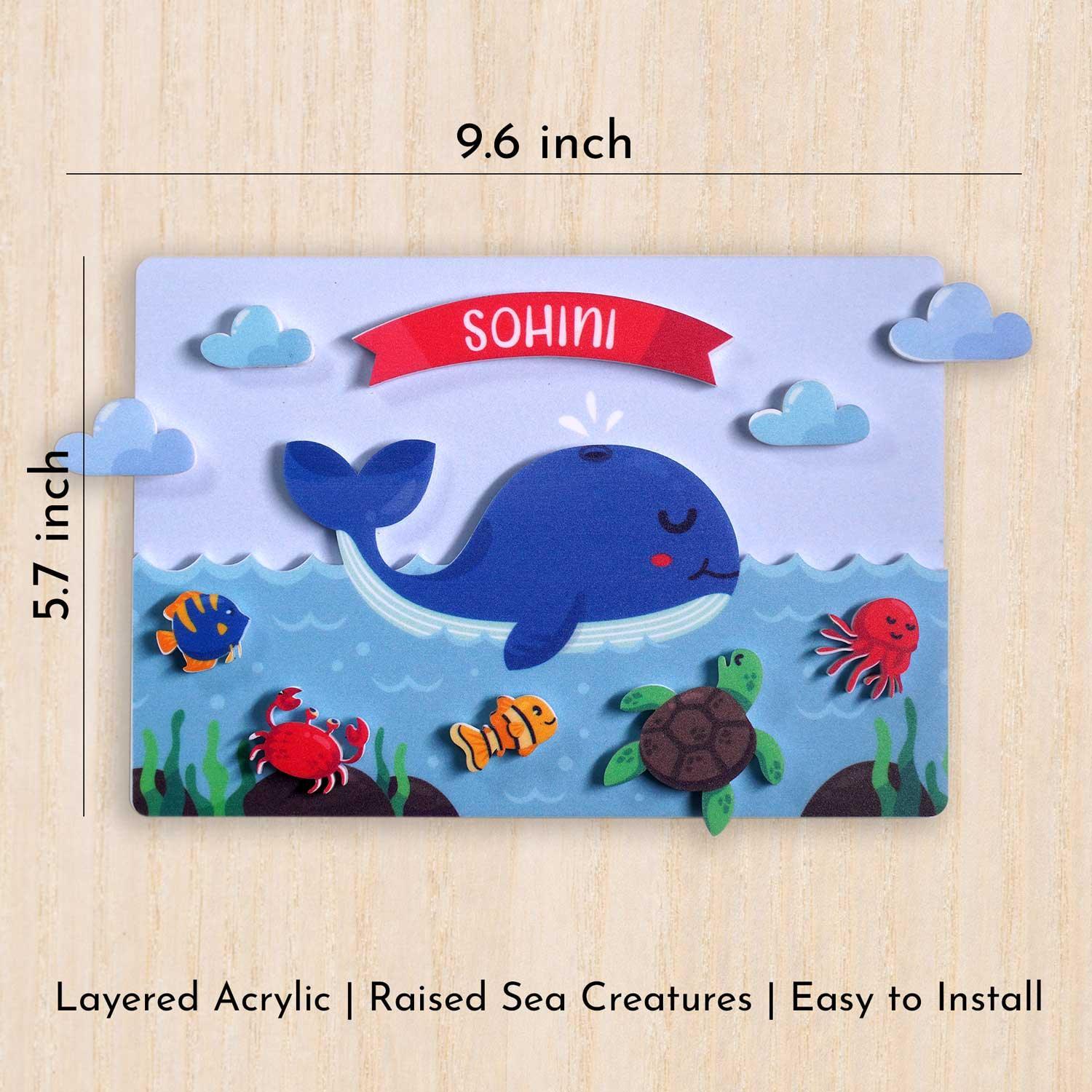 Sea World - Kids' Room Door Sign - Housenama