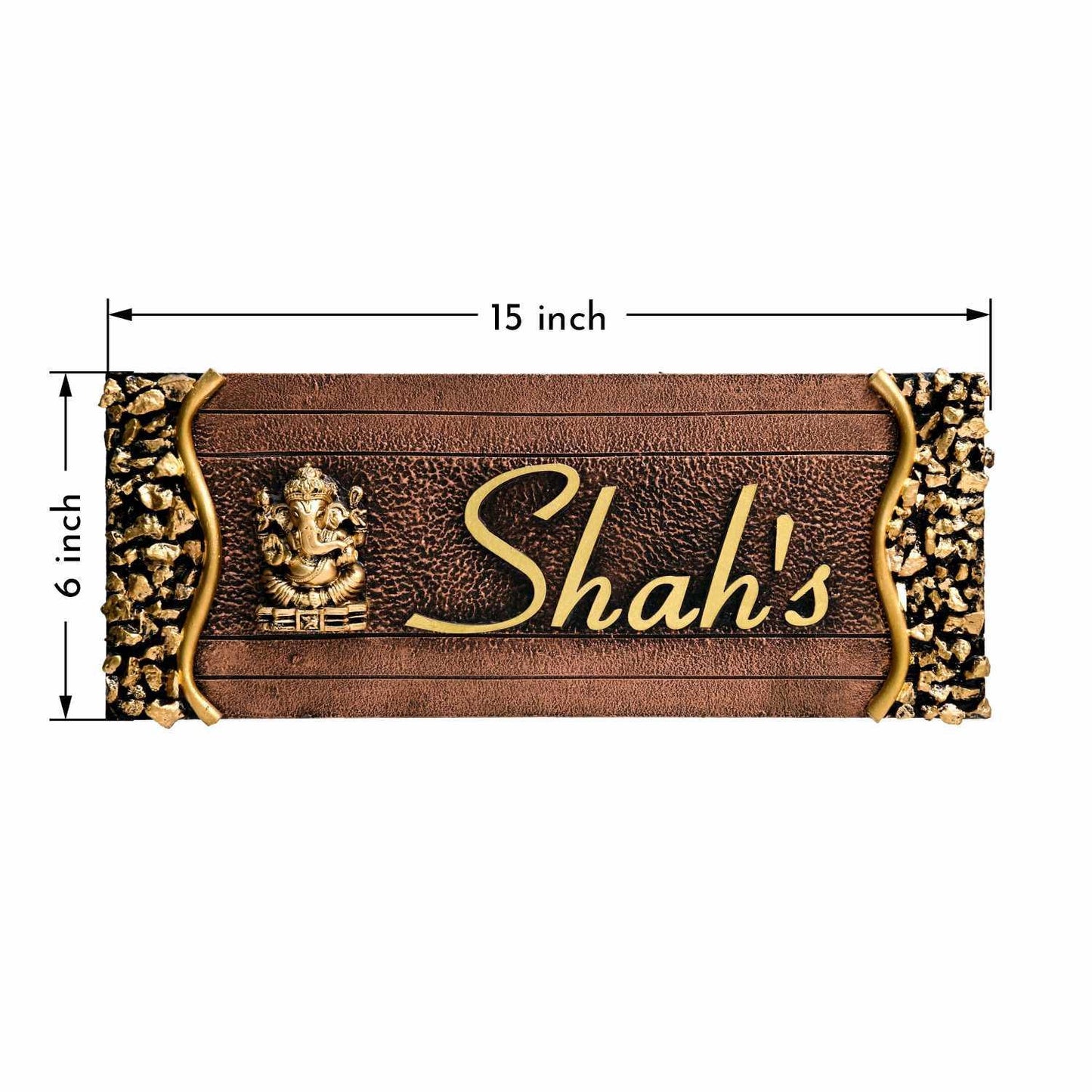 Siddhivinayak - Decorative Wooden Name Plate - Housenama