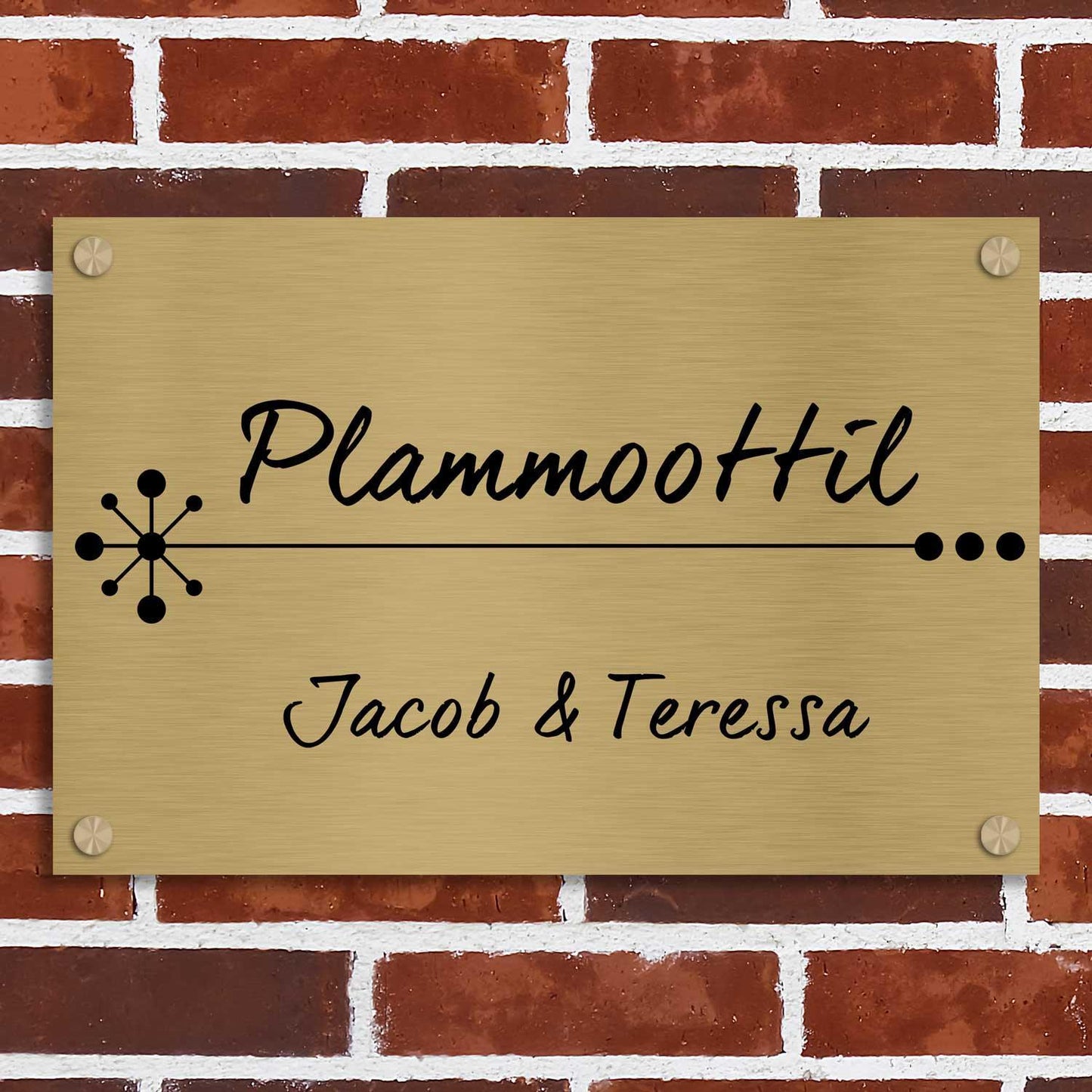 Signature - Stainless Steel Name Plate - Housenama