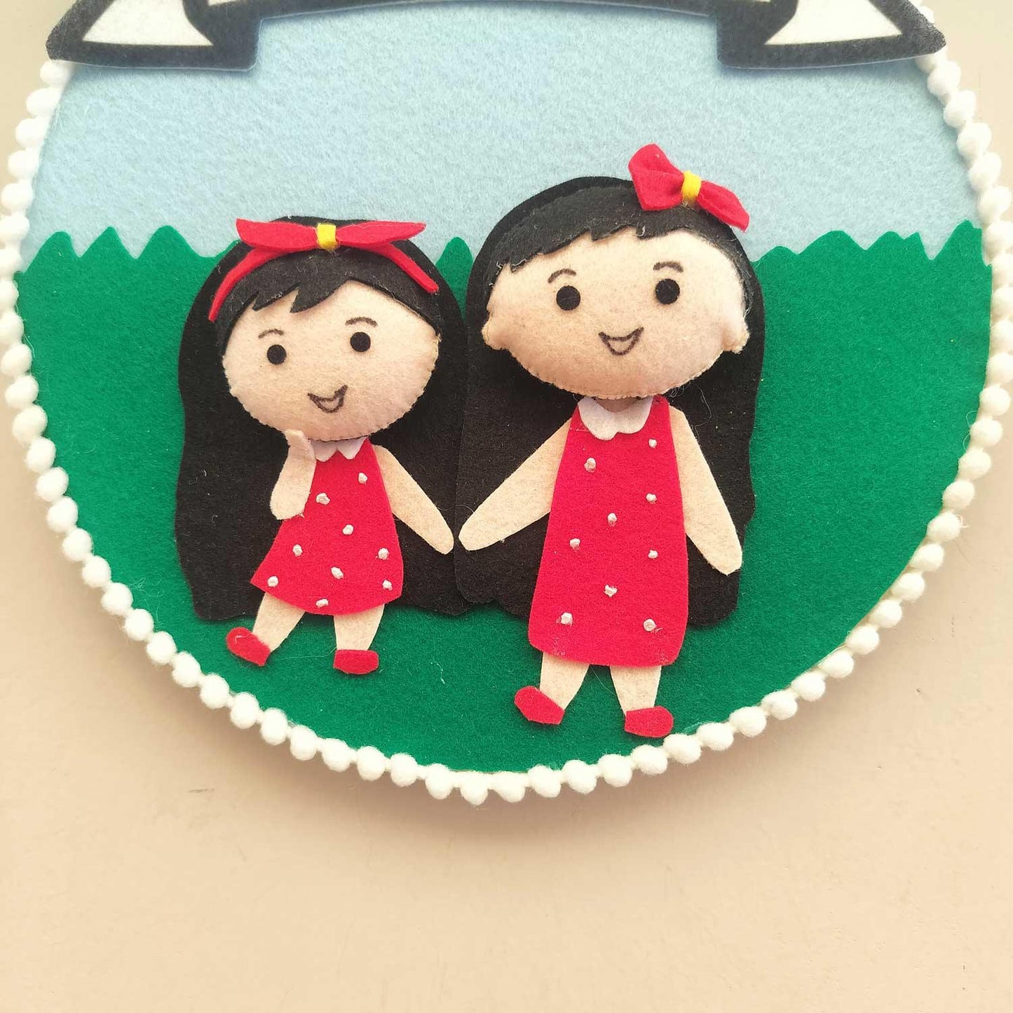 Sisterhood Tales - Felt Rakhi Wall Hanging