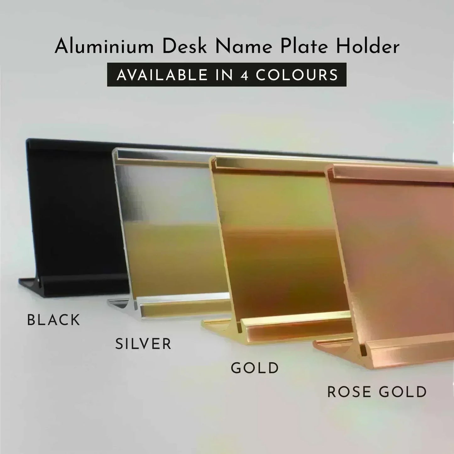 Slimline Desk Name Plate for Chartered Accountant (CA)
