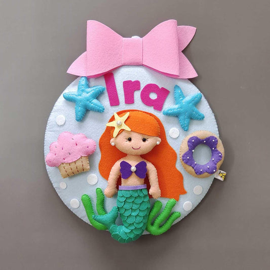 Little Mermaid - Felt Wall Hanging