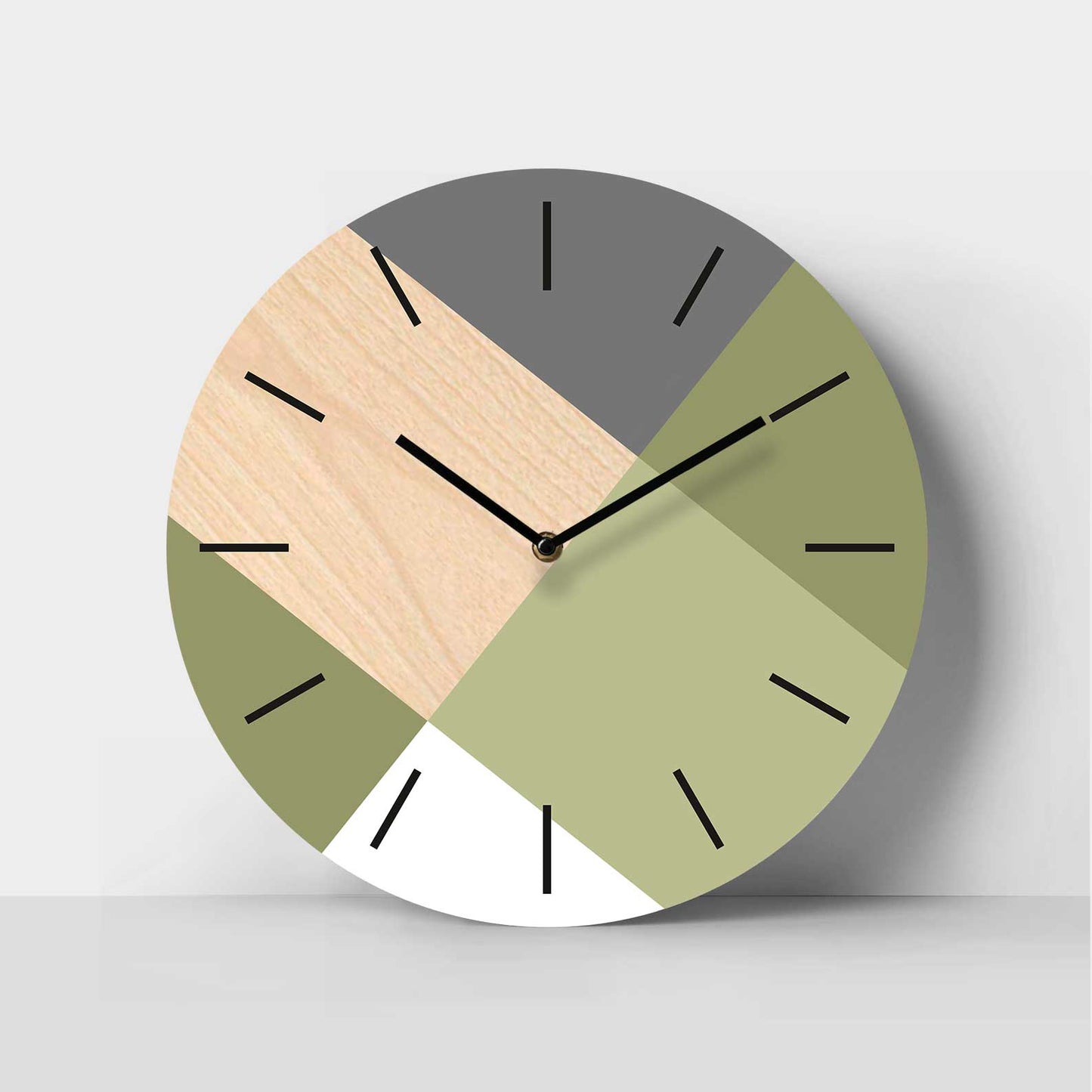 Spectrum Birch Clock - Refreshing Green