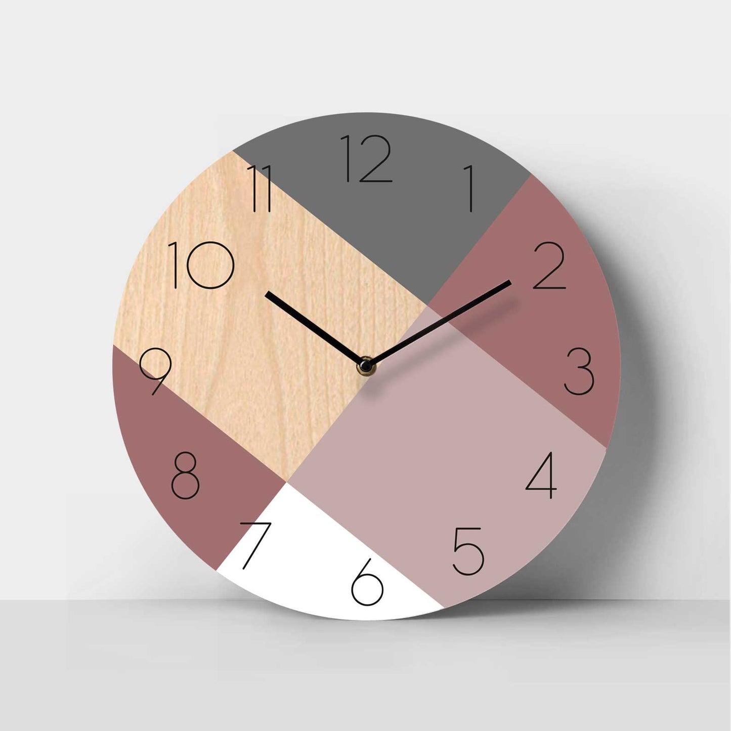 Spectrum Birch Clock - Soft Pink