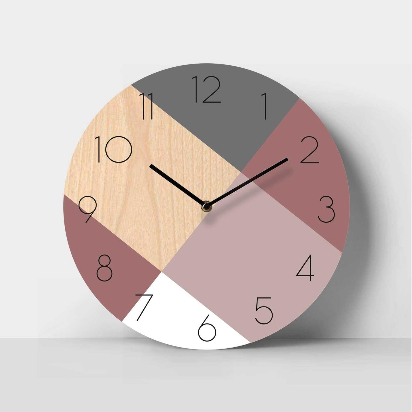 Spectrum Birch Clock - Soft Pink