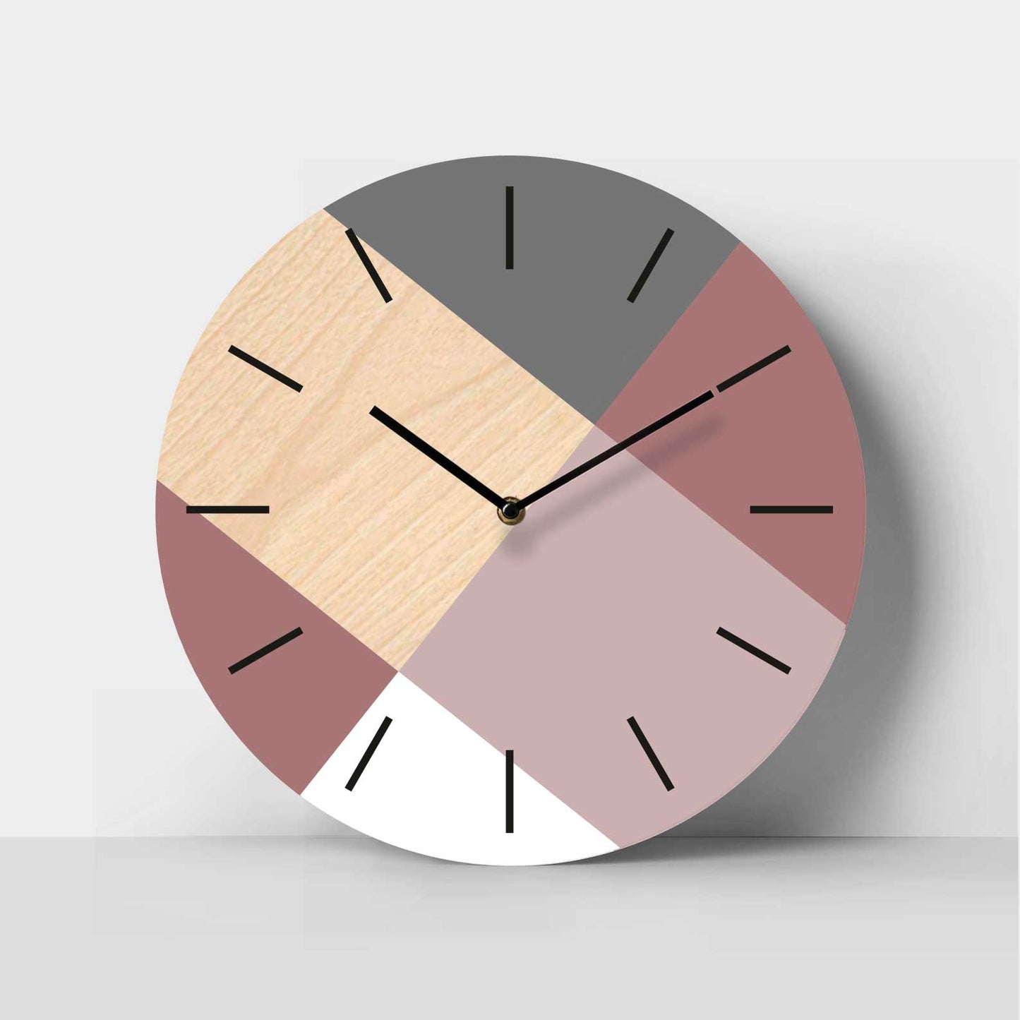 Spectrum Birch Clock - Soft Pink