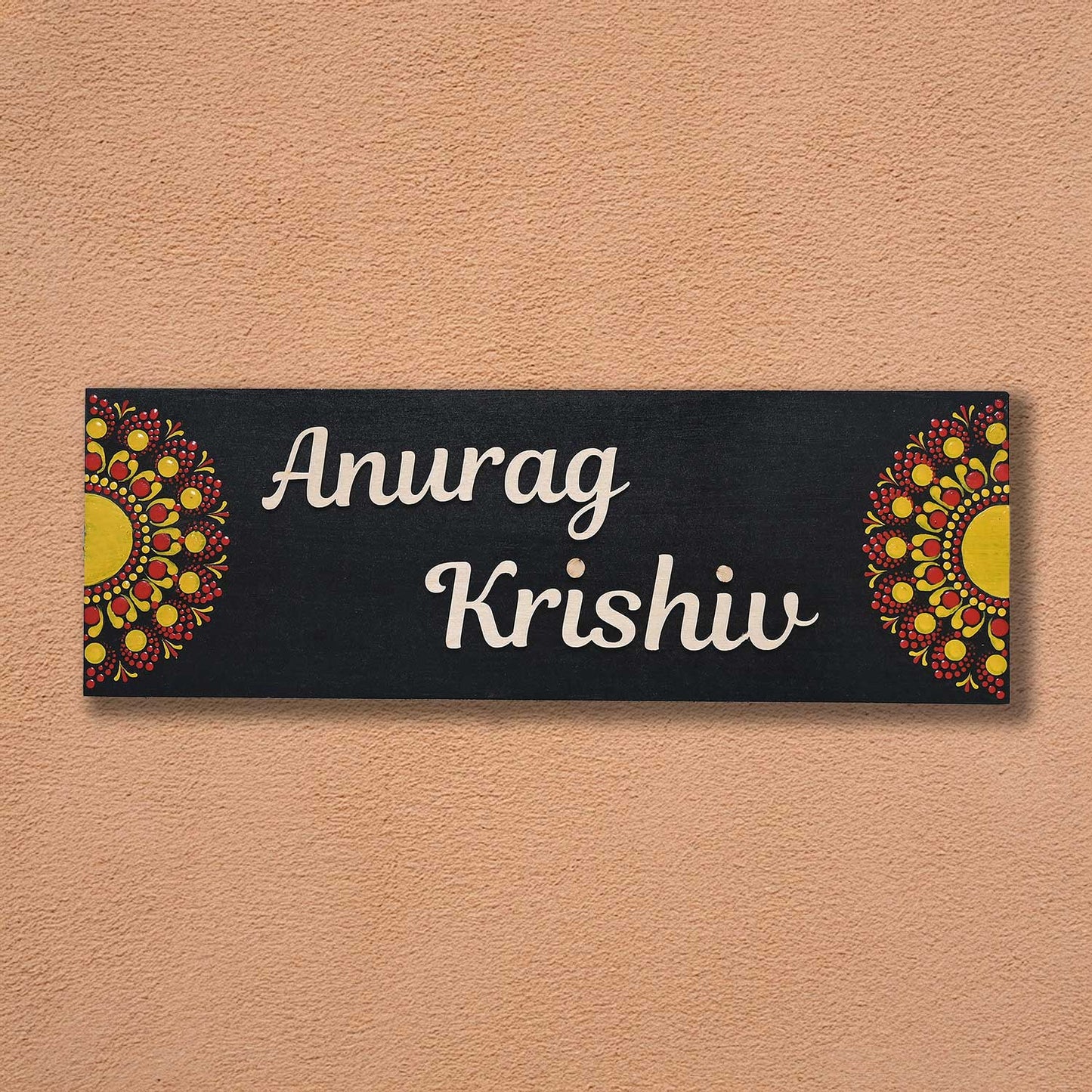 Sunburst Bloom Mandala Nameplate
