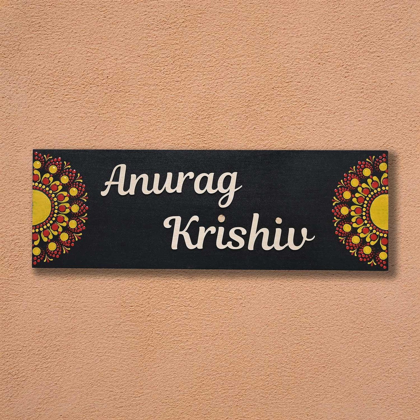 Sunburst Bloom Mandala Nameplate