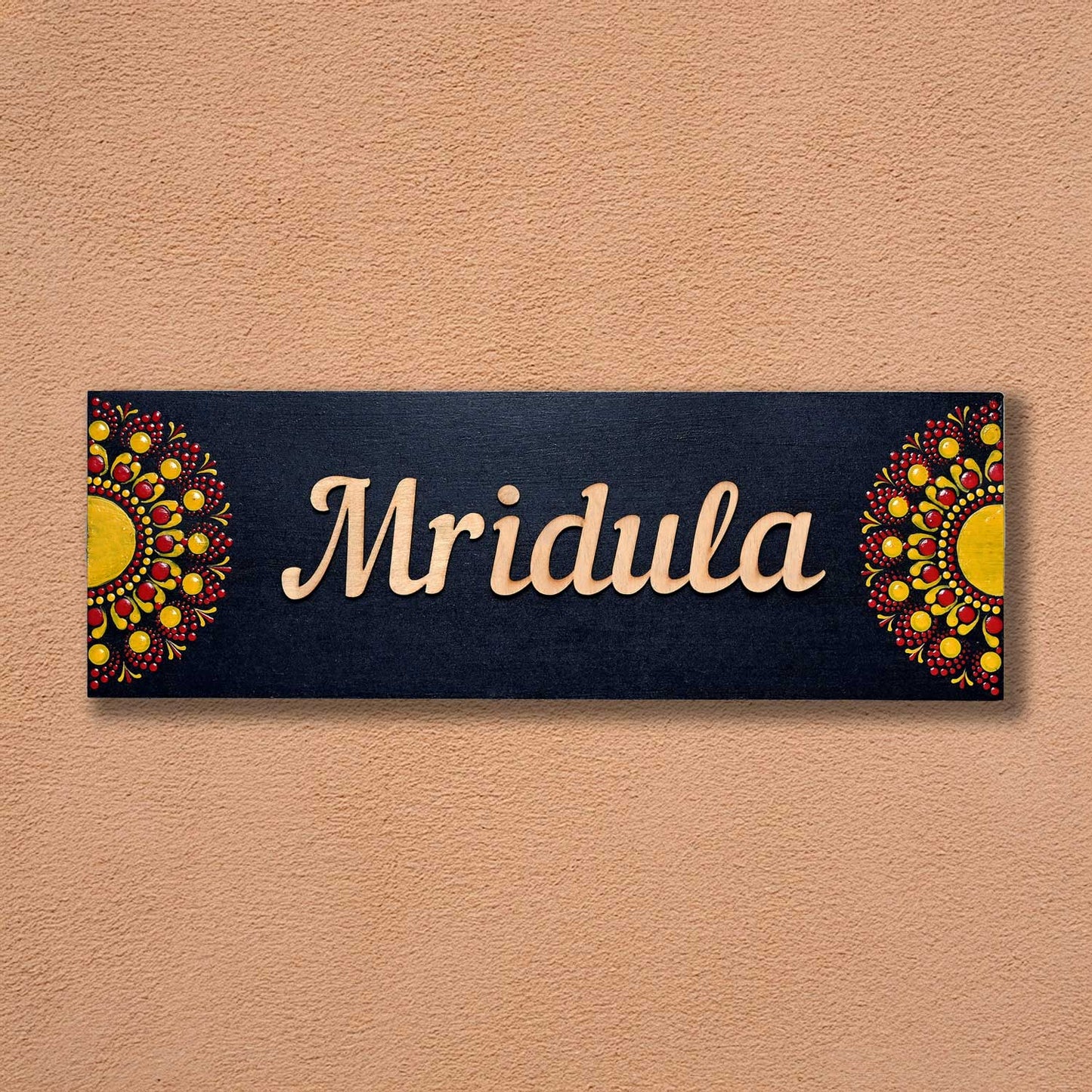 Sunburst Bloom Mandala Nameplate