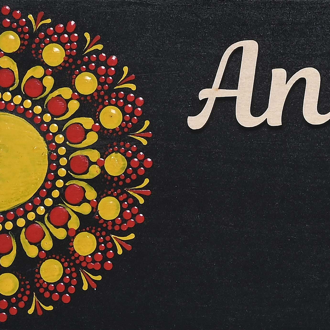 Sunburst Bloom Mandala Nameplate
