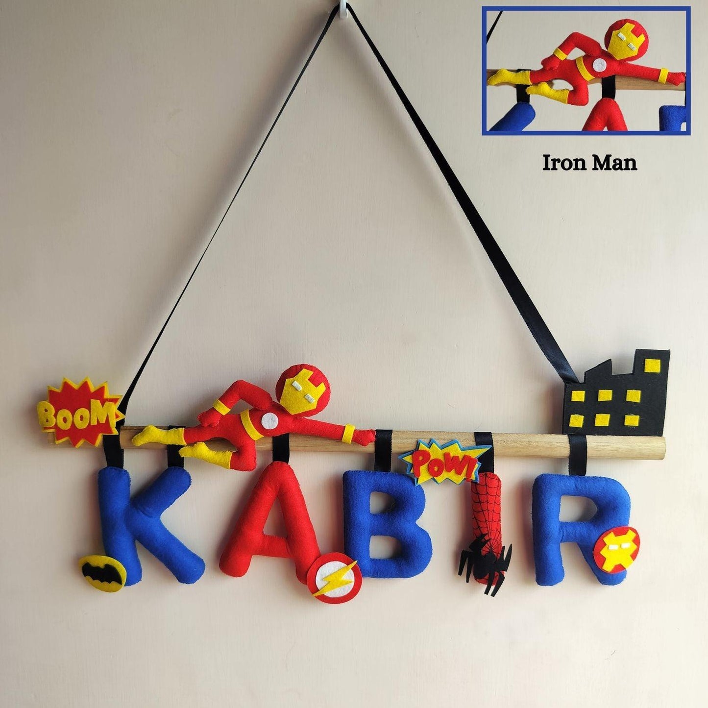 Superhero Avenger - Personalized Name Bunting for Kids - Housenama