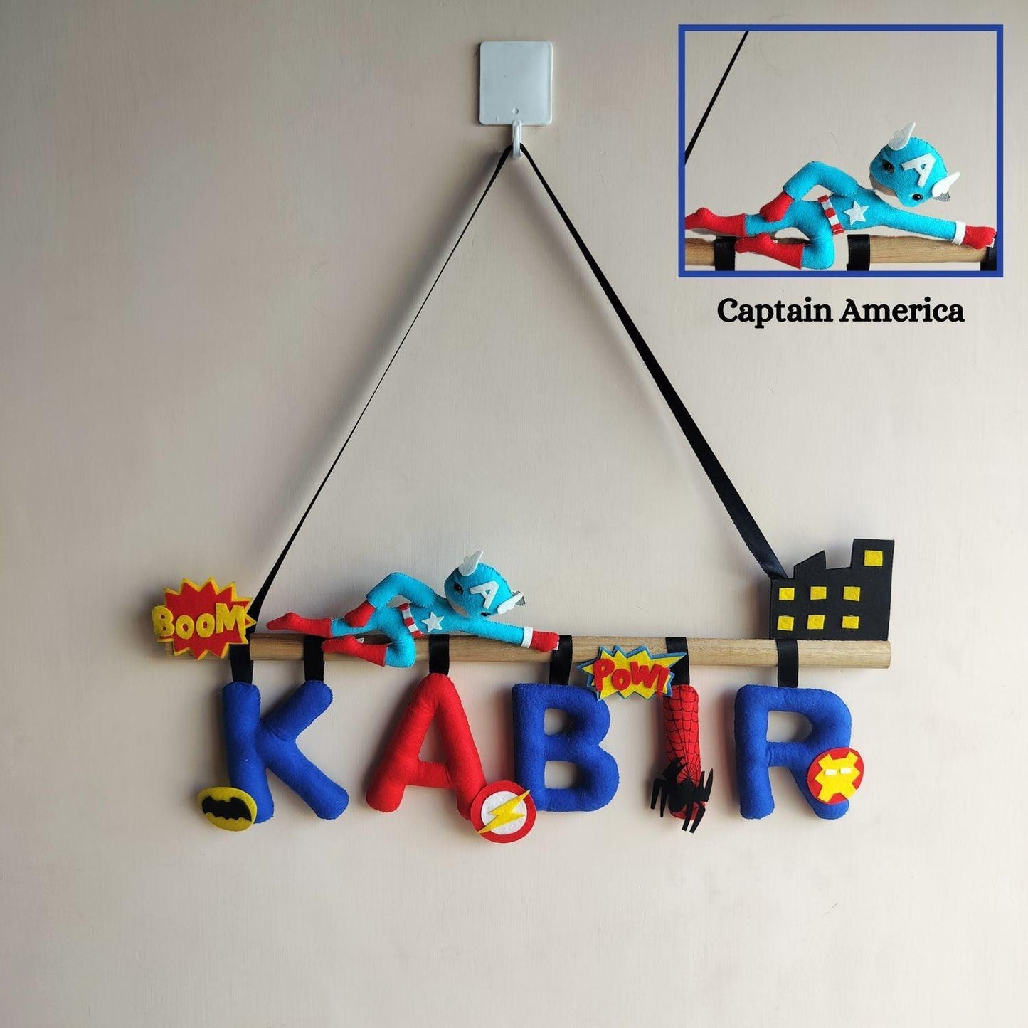 Superhero Avenger - Personalized Name Bunting for Kids - Housenama