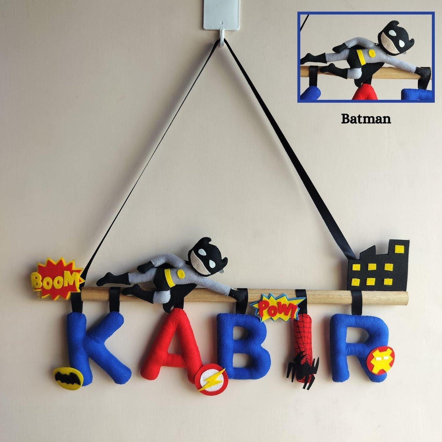 Superhero Avenger - Personalized Name Bunting for Kids - Housenama