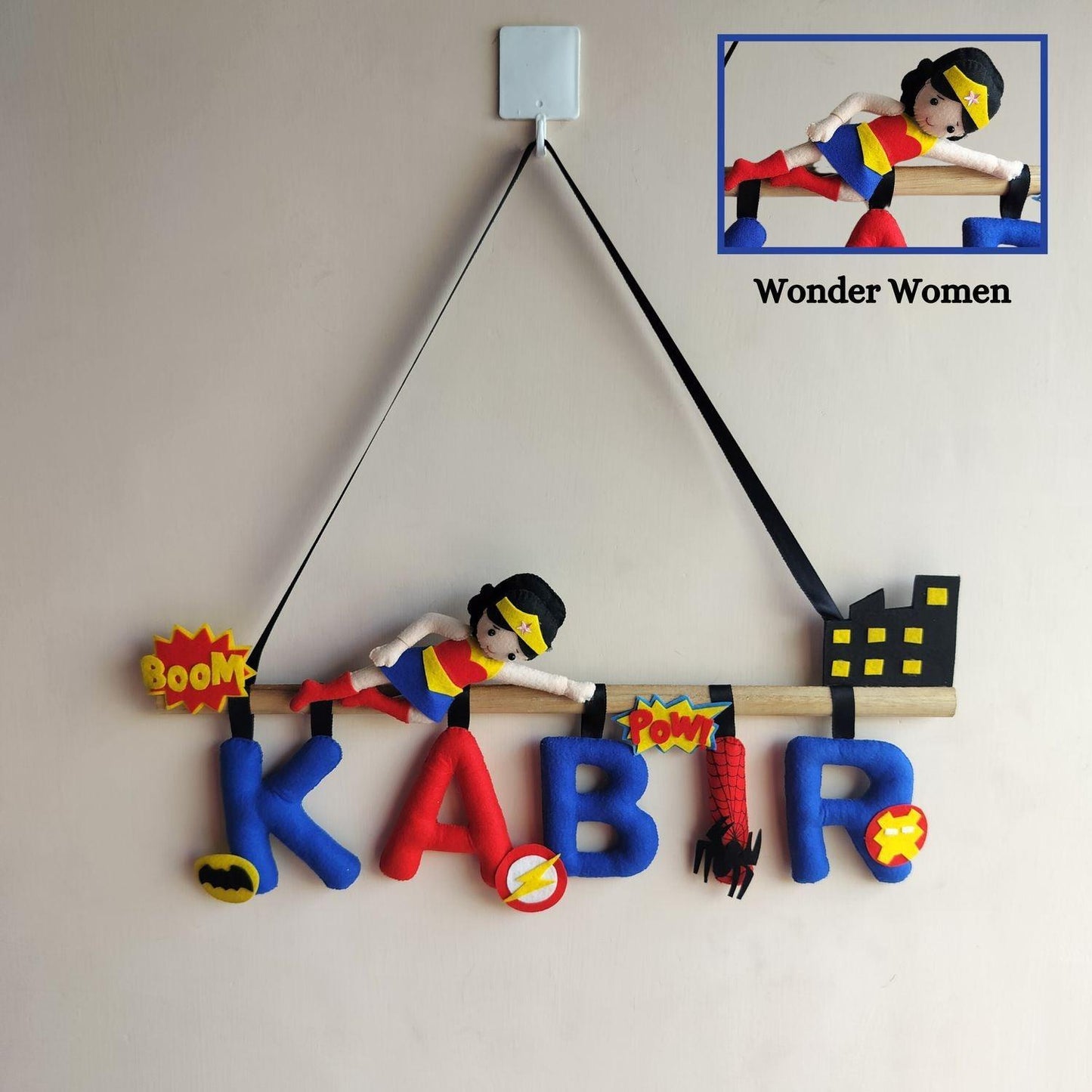 Superhero Avenger - Personalized Name Bunting for Kids - Housenama