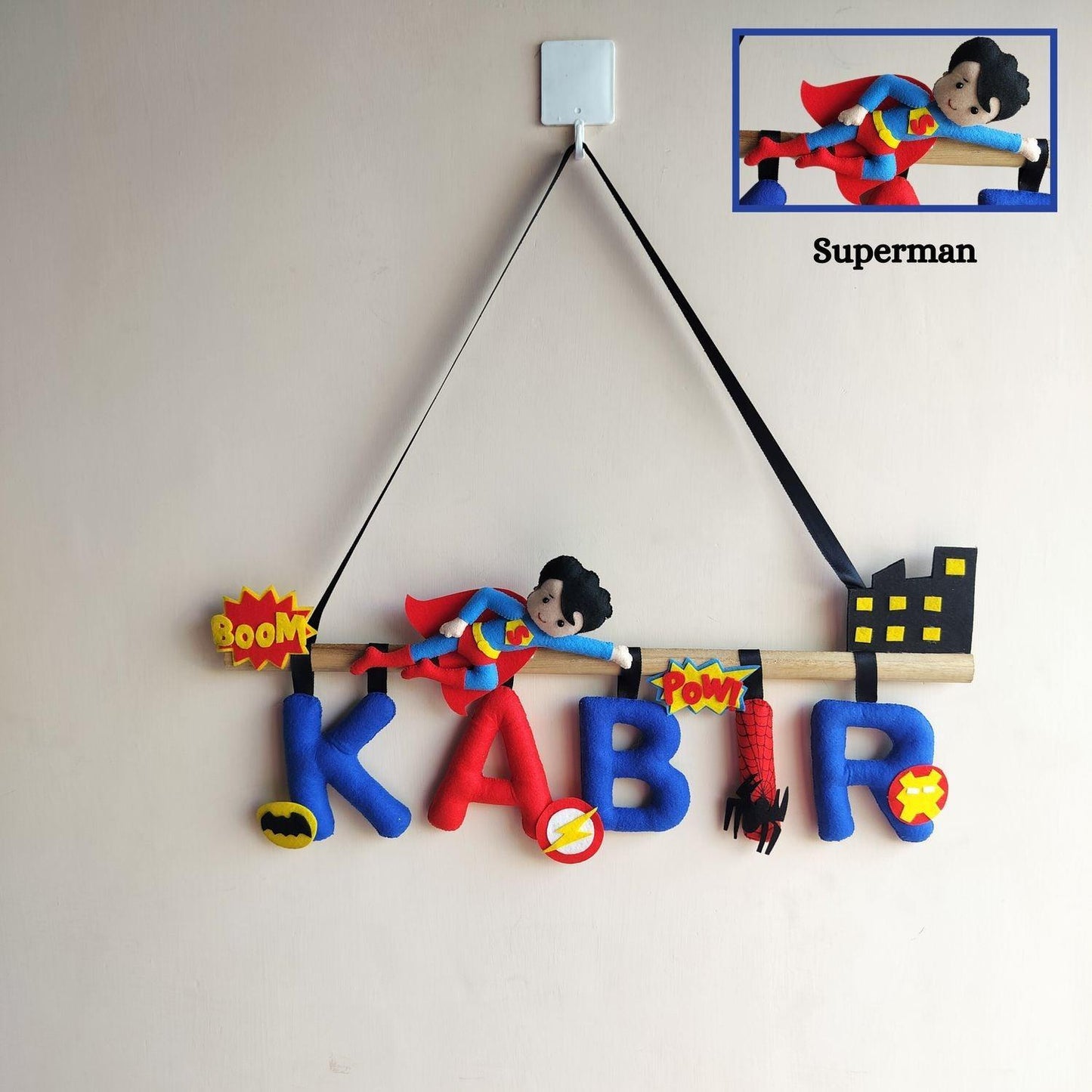 Superhero Avenger - Personalized Name Bunting for Kids - Housenama